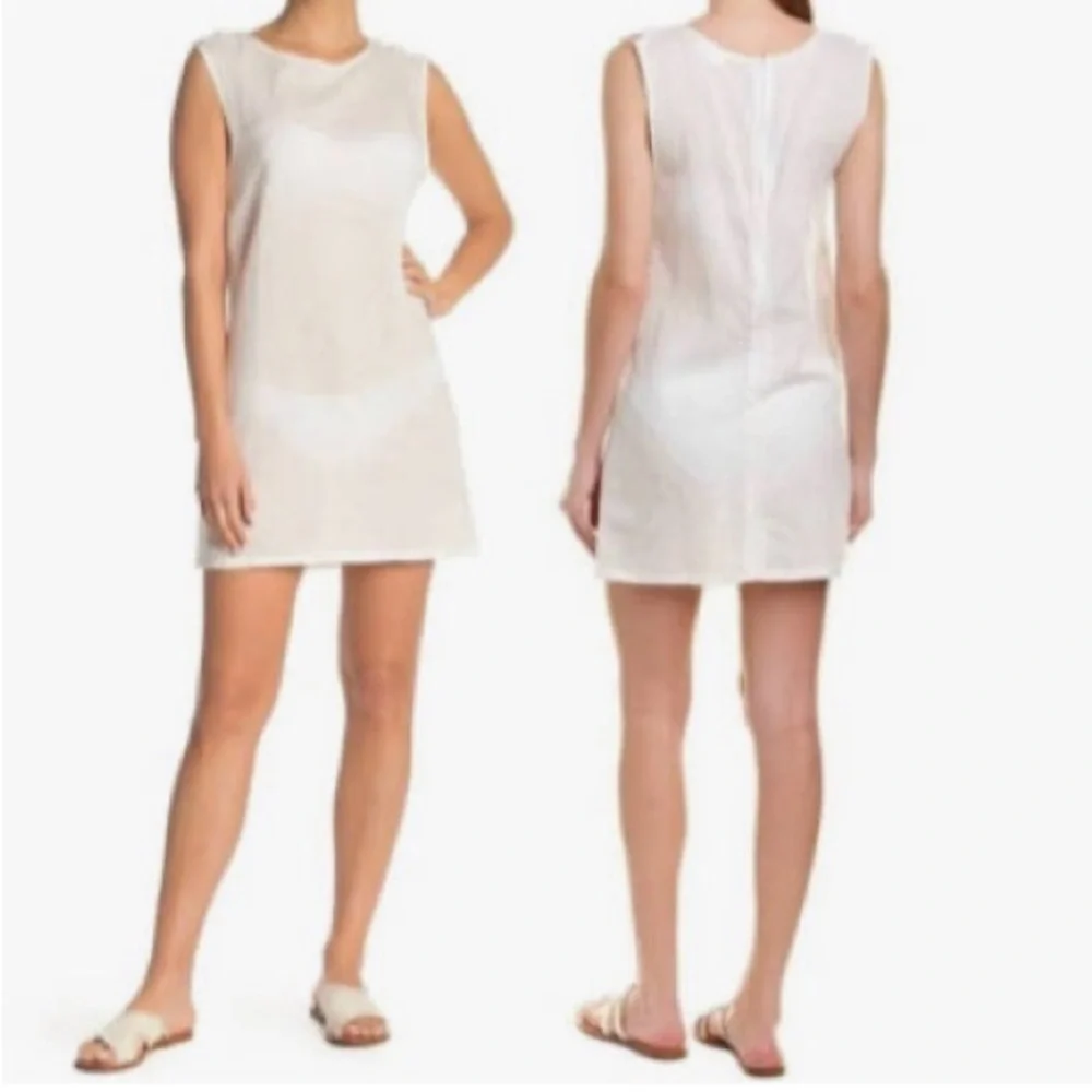 NEW! ONIA SOLID 100 SUMMER WHITE MARINA MINI DRESS COVER UP XS - Picture 6 of 8